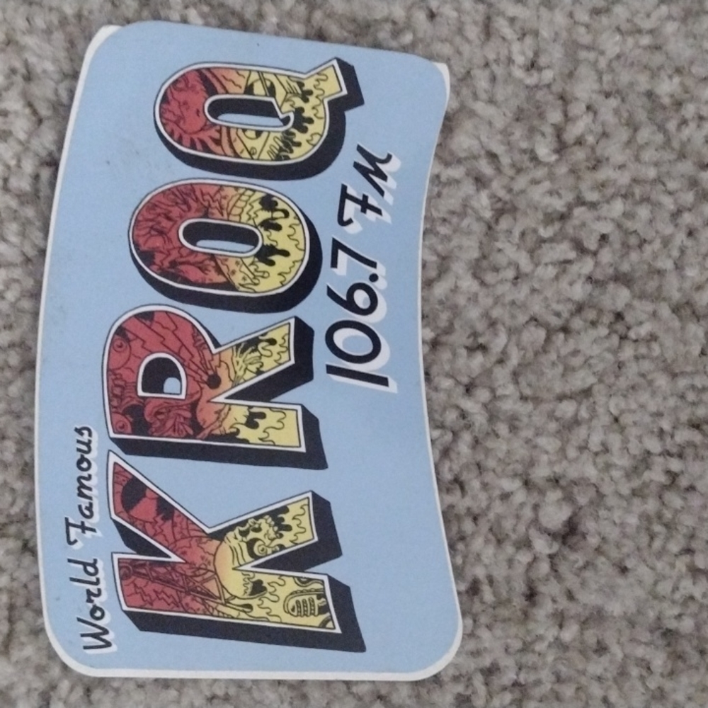 KROQ rate  vintage sticker from back in the day !!!